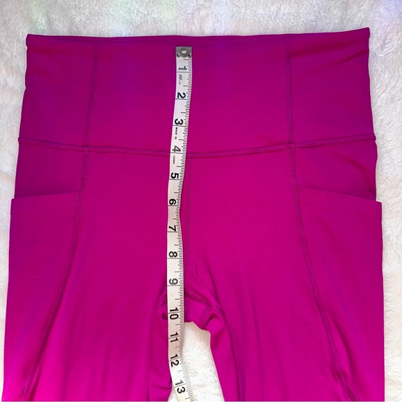 ATHLETA Salutation Stash Pocket II Tight Small Tall Exotic Fuchsia Pink Leggings - Picture 6 of 10